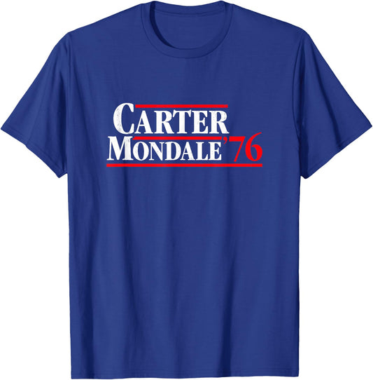 Jimmy Carter 76 Retro Campaign Shirt T-Shirt - T-Shirt | Royal