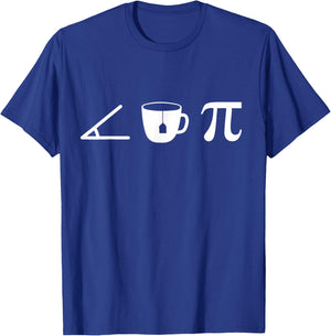 Acute Tea Pi a Funny Math Pun for Cute School Mathematics T-Shirt - T-Shirt | Royal