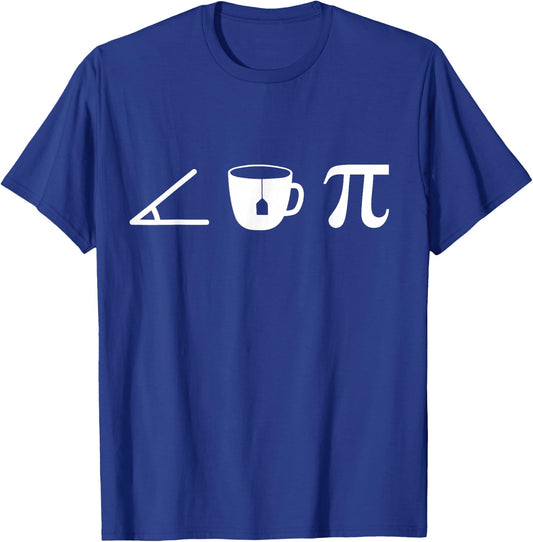Acute Tea Pi a Funny Math Pun for Cute School Mathematics T-Shirt - T-Shirt | Royal