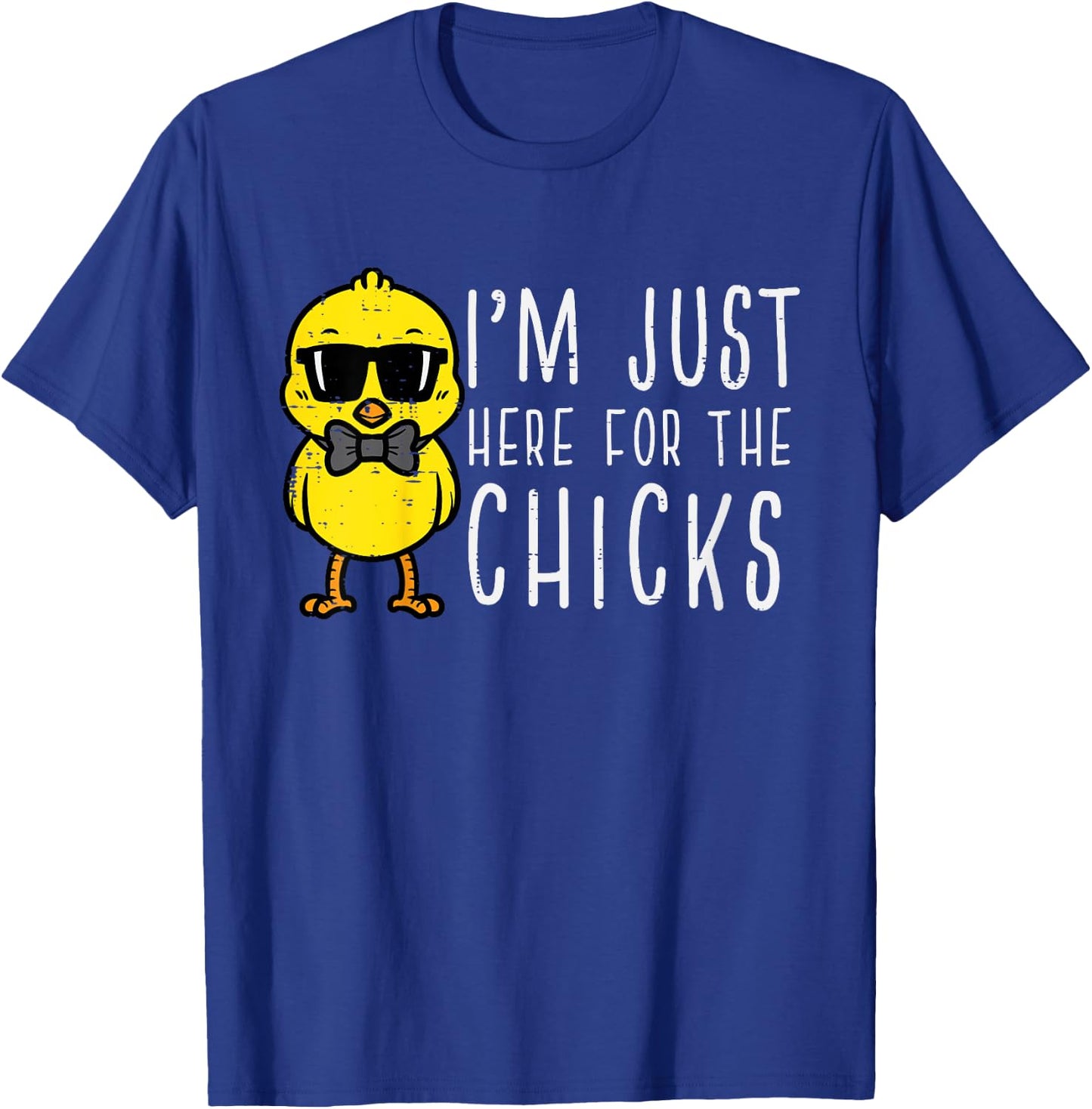 Im Just Here For The Chicks Cute Easter Boys Kids Toddler T-Shirt - T-Shirt | Royal