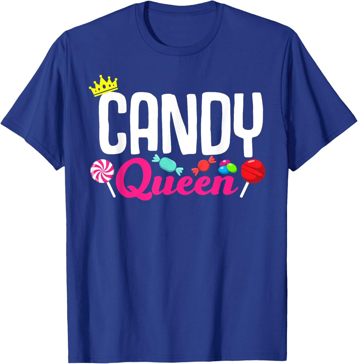 Funny Candy Lover Design Lollipop Women Girls Kids Sweets T-Shirt - T-Shirt | Royal