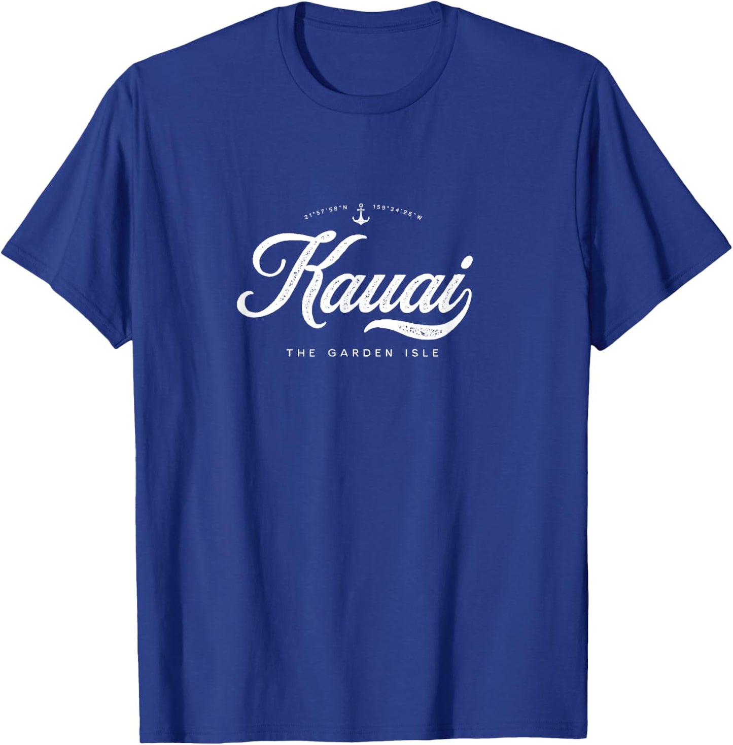 Kauai Hawaii Vintage Retro T-Shirt - T-Shirt | Royal