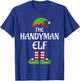Handyman Elf Family Matching Group Christmas T-Shirt - T-Shirt | Royal