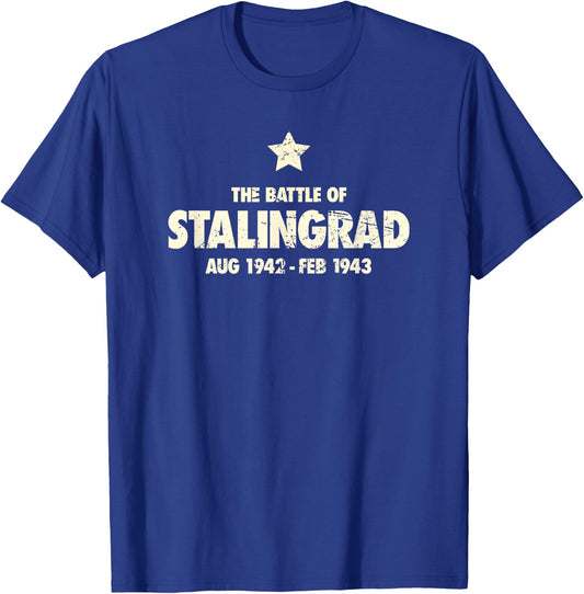 WWII / World War 2 - The Battle Of Stalingrad T-Shirt - T-Shirt | Royal