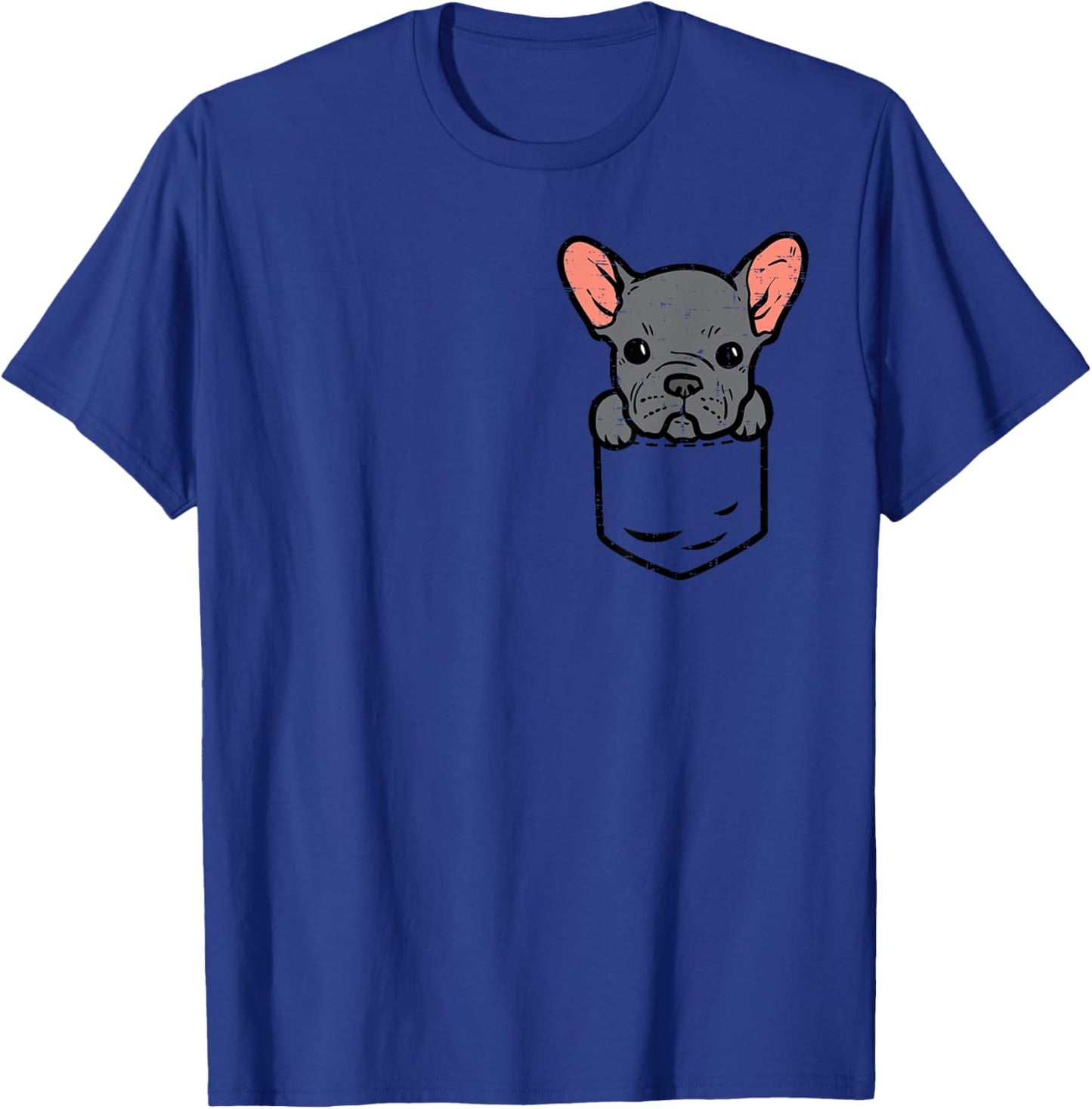 Pocket French Bulldog Cute Frenchie Pet Dog Lover Owner Gift T-Shirt - T-Shirt | Royal