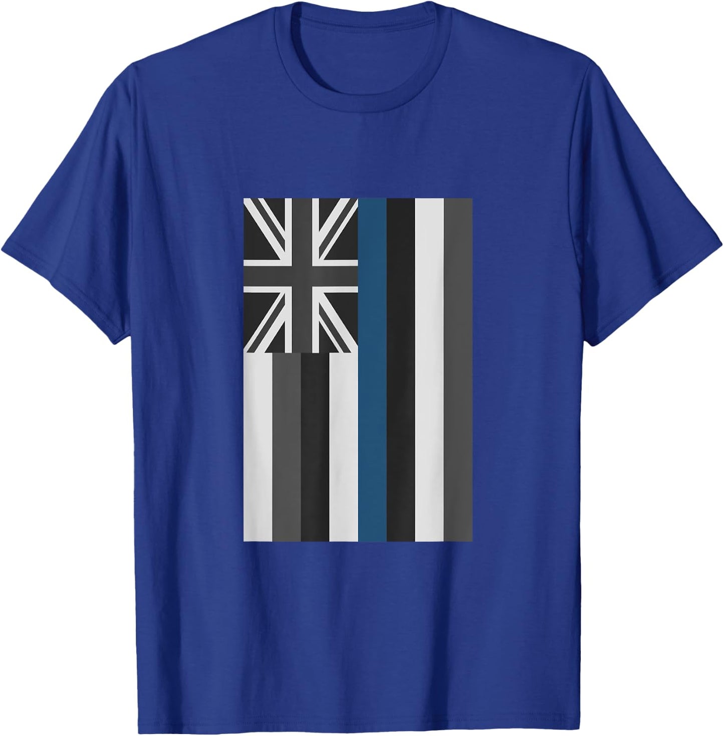 Thin Blue Line Hawaii Police Hawaiian Flag Police Gift T-Shirt - T-Shirt | Royal