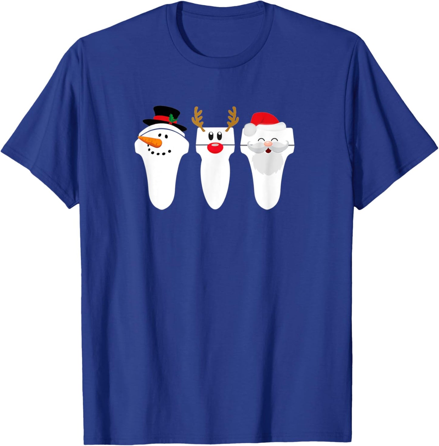 Christmas Ultrasound Transducer Sonogram Probe Holiday Tech T-Shirt - T-Shirt | Royal