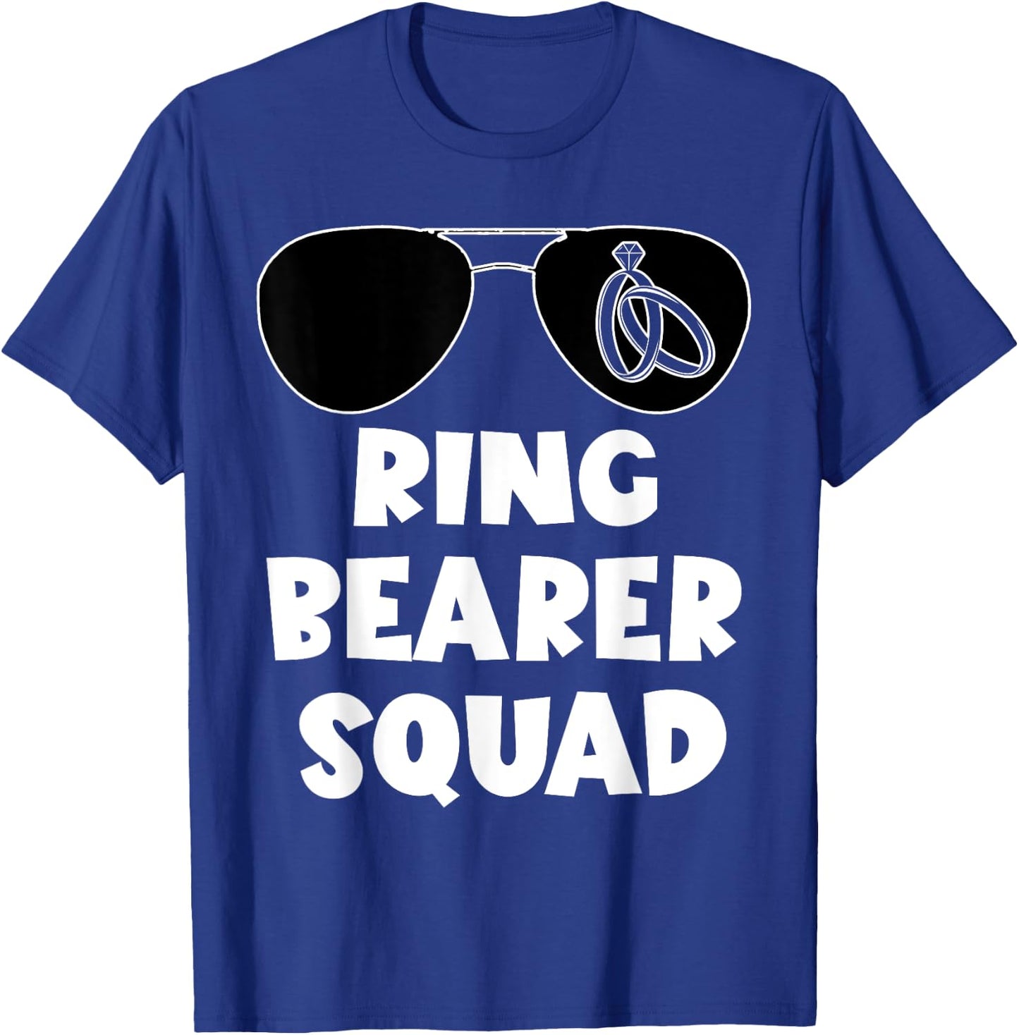 Squad Wedding Party Ring Sunglass Ring Bearer Security T-Shirt - T-Shirt | Royal