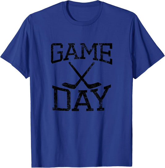 Game Day Hockey Season T-Shirt - T-Shirt | Royal