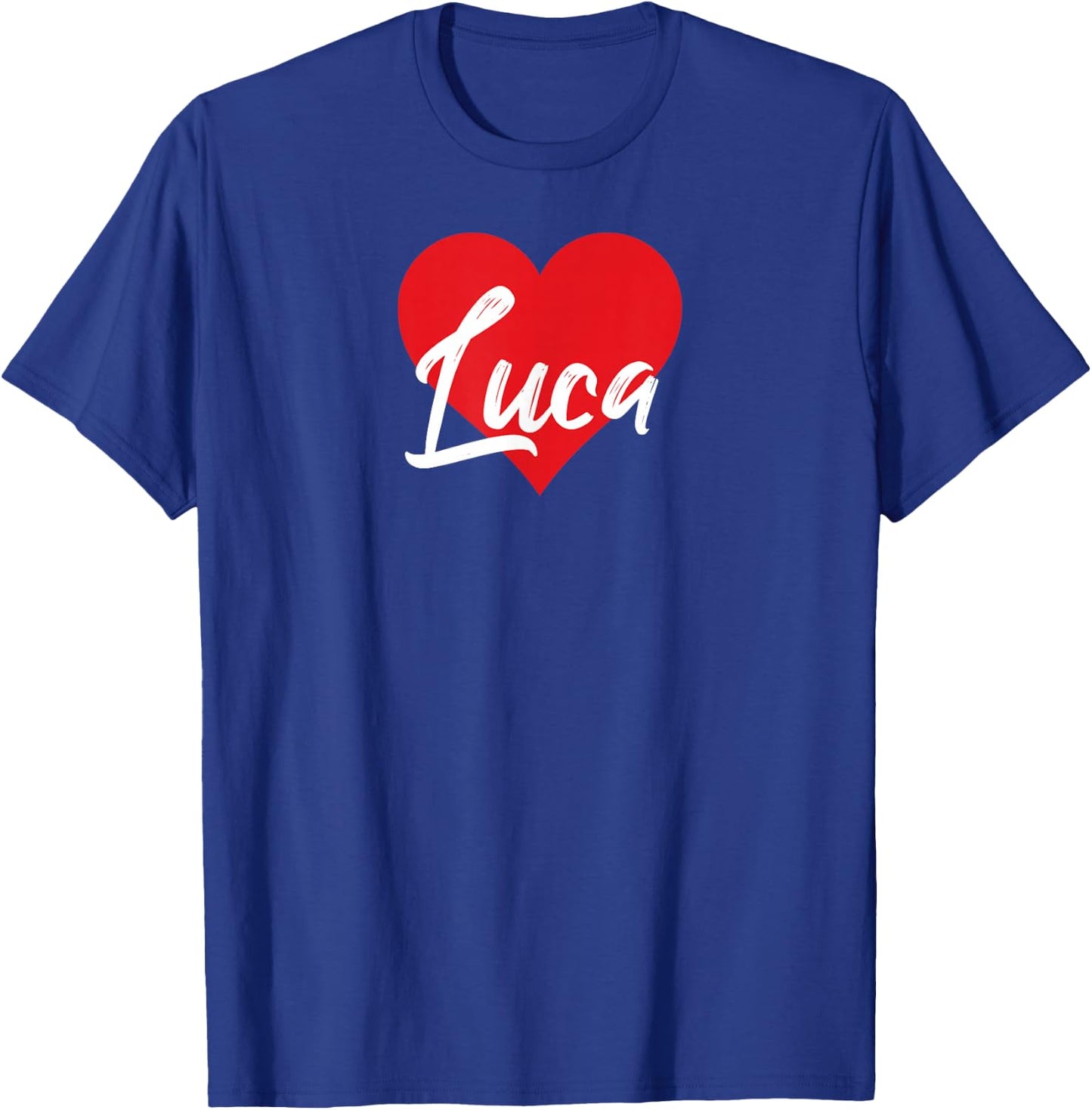 I Love Luca First Name I Heart Named T-Shirt - T-Shirt | Royal