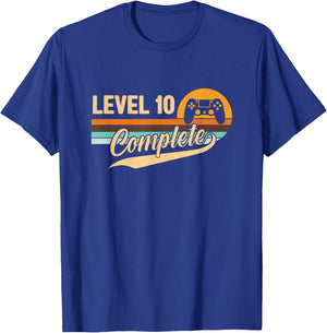10th Wedding Anniversary 10 Year Him & Her Level 10 Complete T-Shirt - T-Shirt | Royal