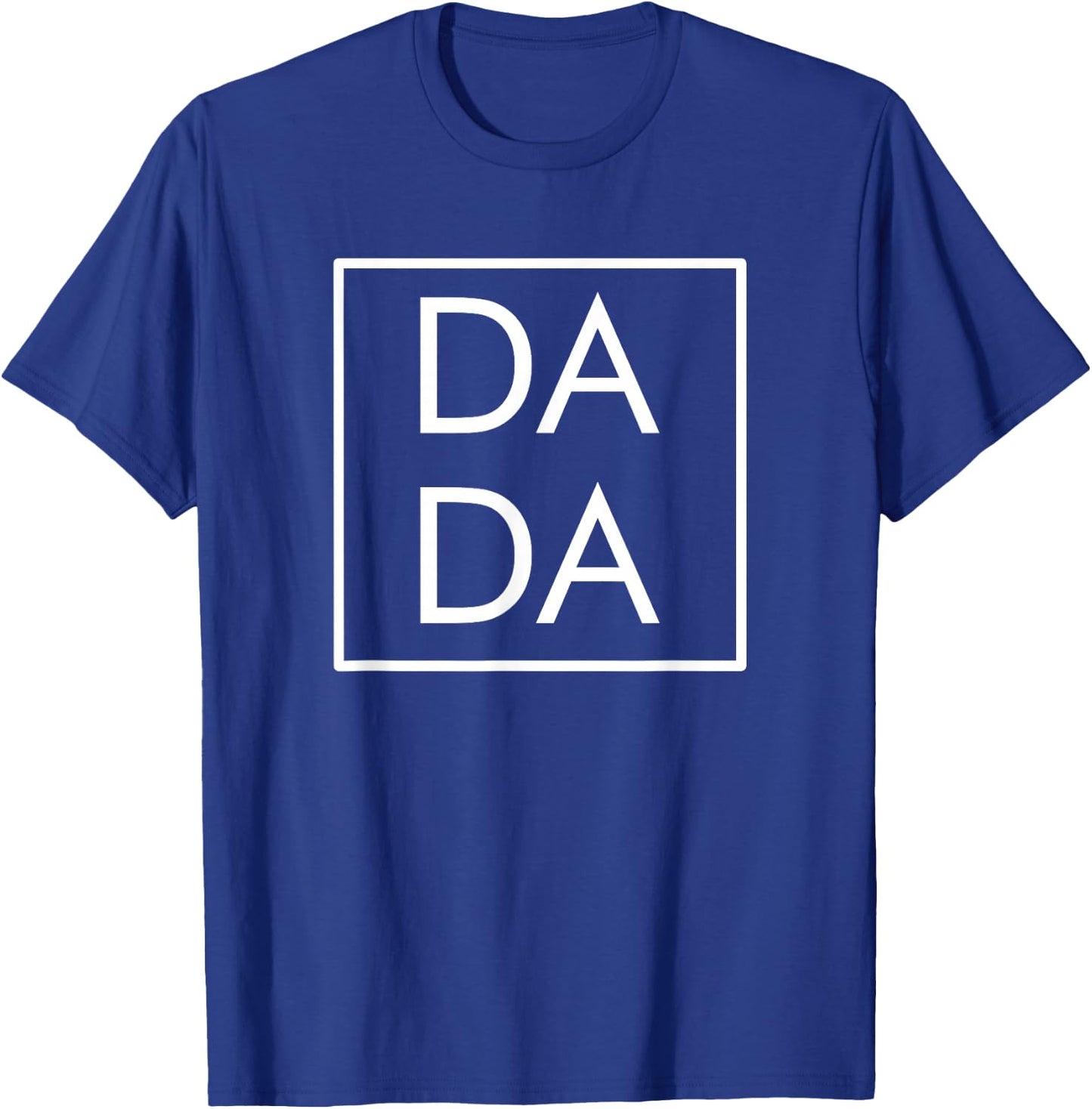 Dada Modern Boxed Square Dad, Matching Mama Family Gift T-Shirt - T-Shirt | Royal
