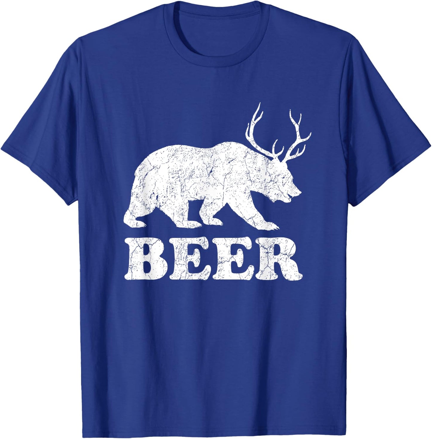 Beer-Bear-Deer-Funny-Gift-For-Beer-Lovers-Drinkers-Men-Women T-Shirt - T-Shirt | Royal