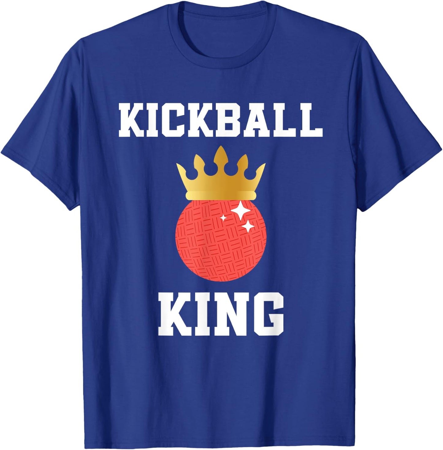 Kickball King Outfit Kickball Player For Boys And Men T-Shirt - T-Shirt | Royal