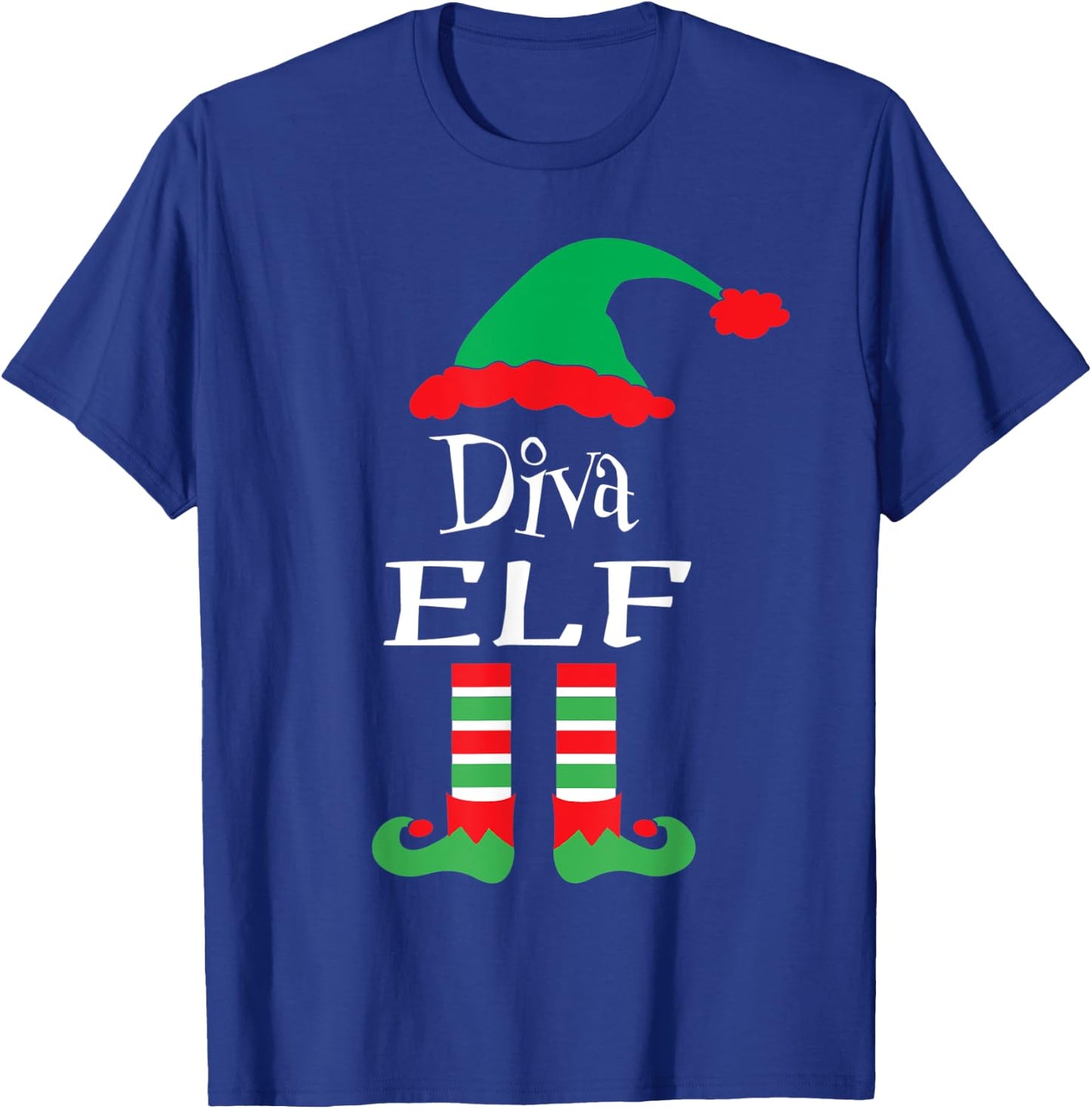 Funny Diva Elf Family Shirts matching Elves Shirt Hilarious T-Shirt - T-Shirt | Royal