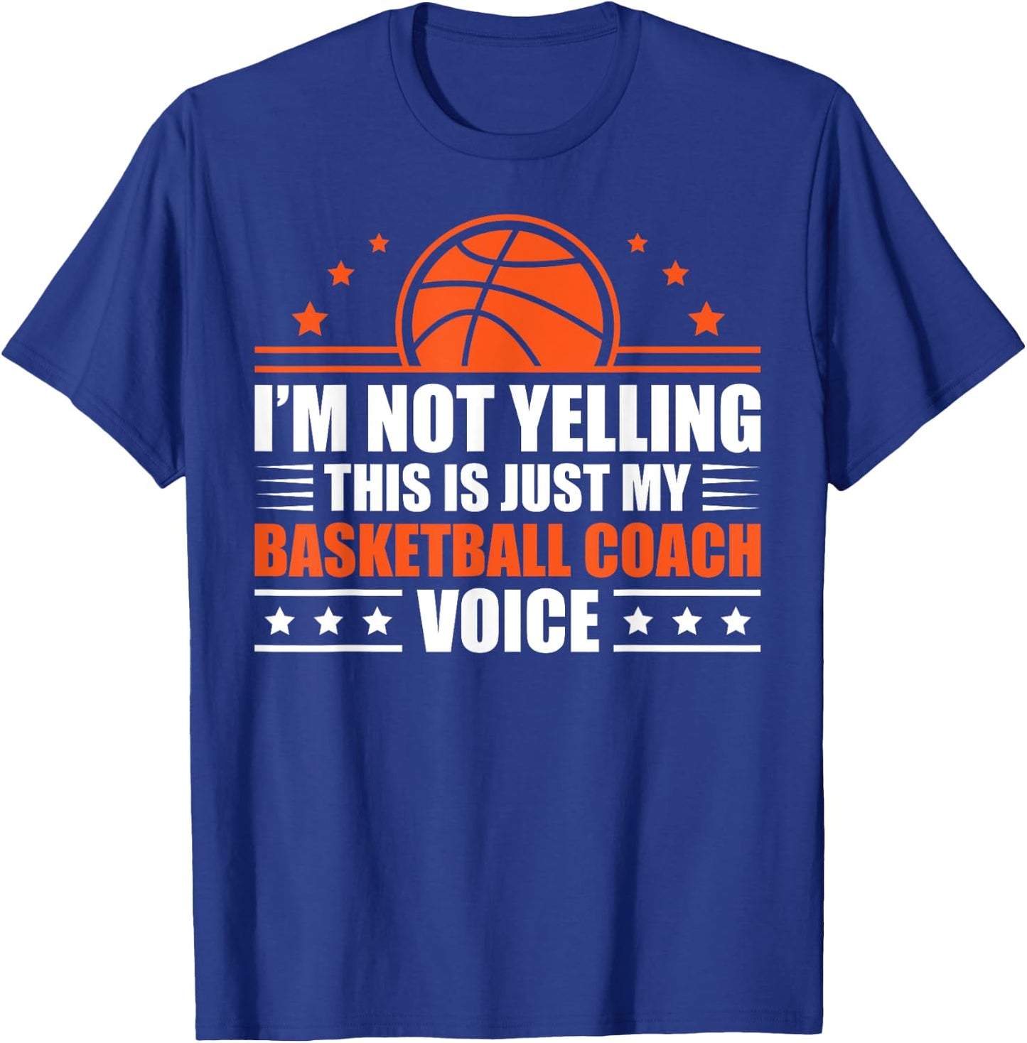 Cool Basketball Coach Men Women Basketball Coaching Voice T-Shirt - T-Shirt | Royal