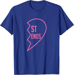 1 Heart in 2 Best Friend T Shirts - Matching BFF Outfits T-Shirt - T-Shirt | Royal