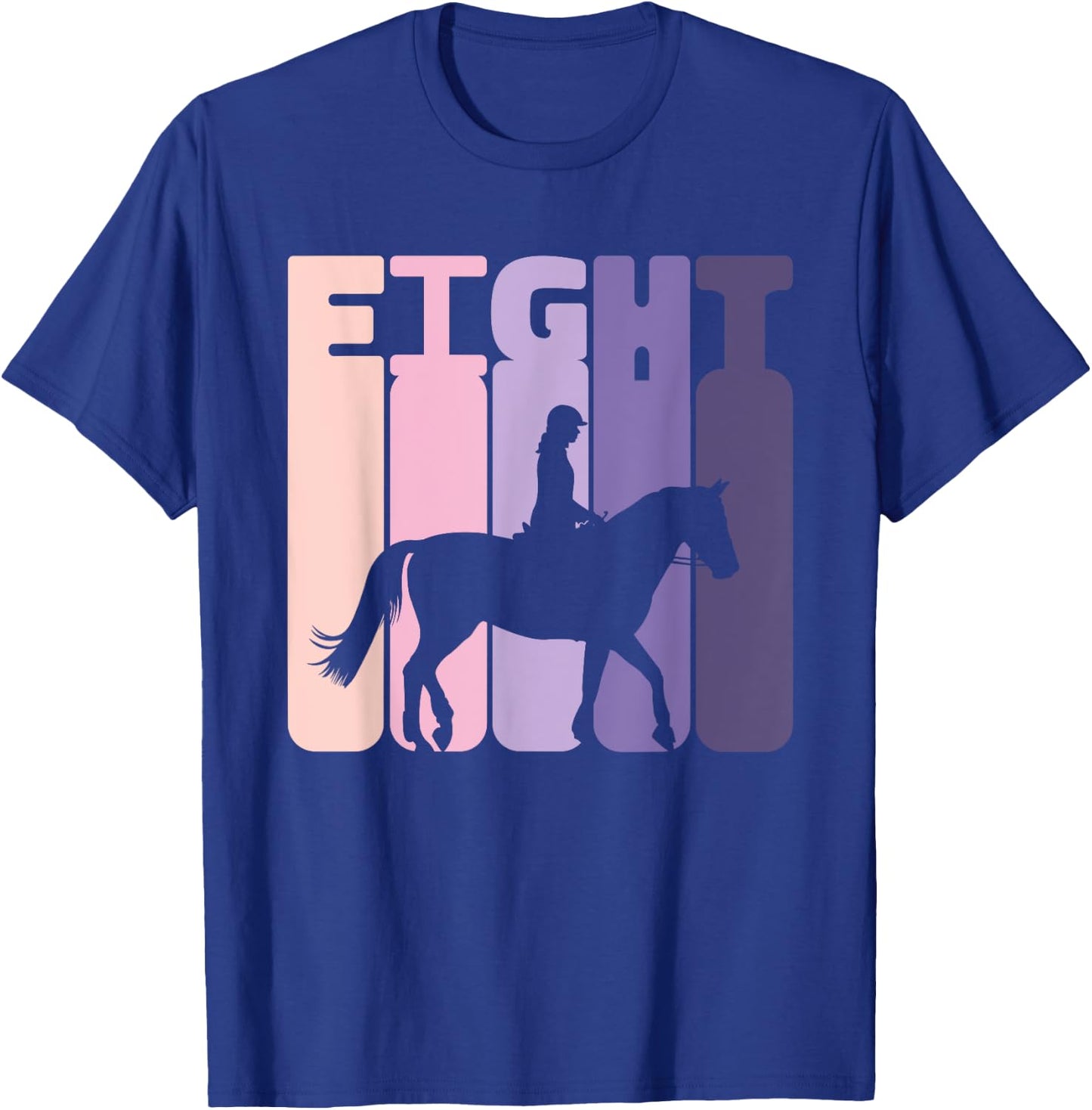 8th Birthday Horse Rider Girl Horse Fan 8 Years Girl T-Shirt - T-Shirt | Royal