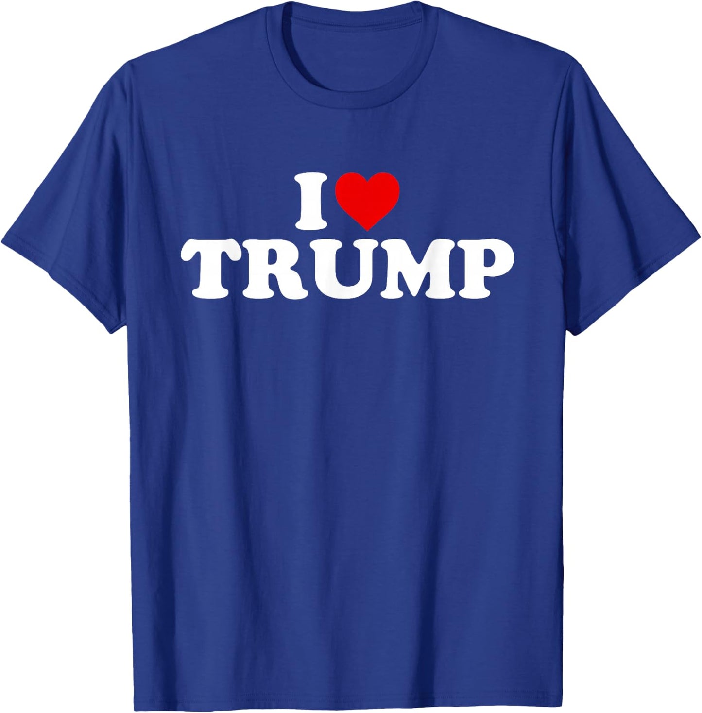 I Love Trump - Heart T-Shirt - T-Shirt | Royal