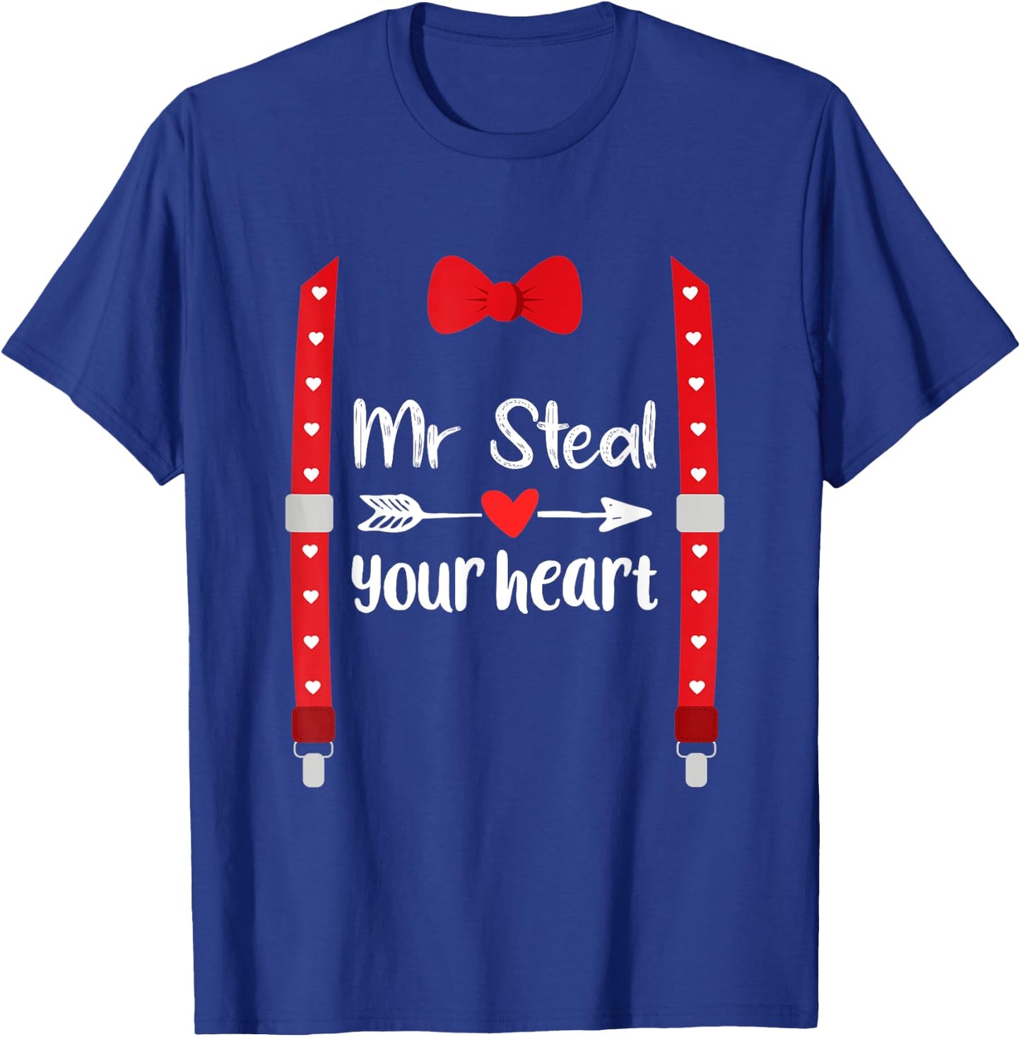 Funny Valentines Day Mr. Steal Your Heart Toddler Kids Boys T-Shirt - T-Shirt | Royal