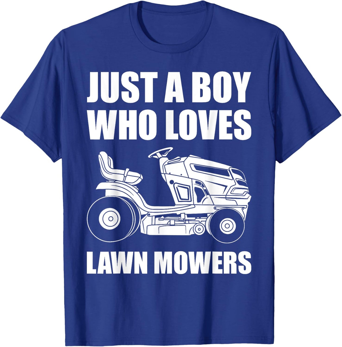 Cool Lawn Mower Design For Boys Kids Men Lawn Mowing Lovers T-Shirt - T-Shirt | Royal