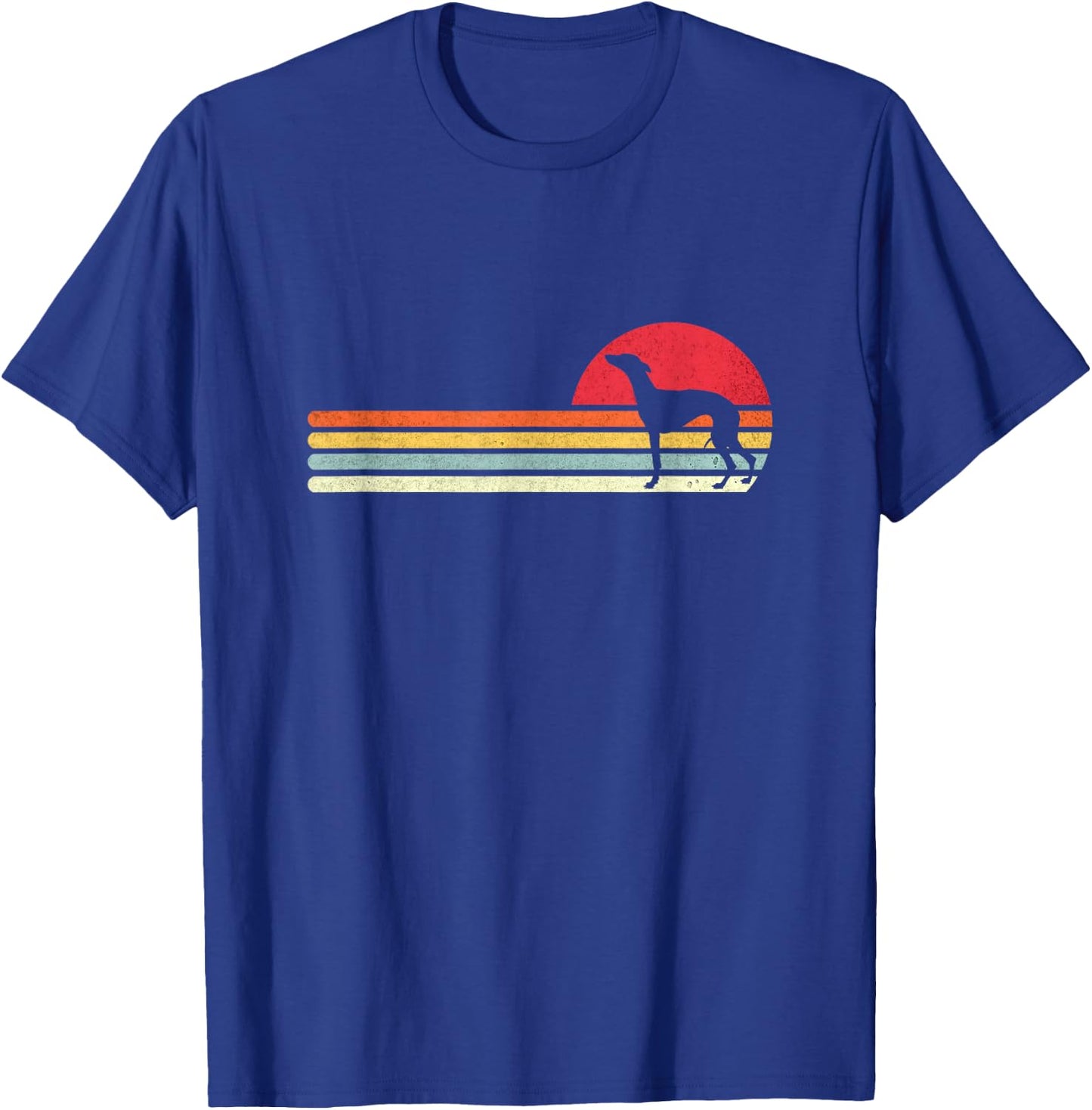 Whippet Dog . Vintage Retro Whippet T-Shirt - T-Shirt | Royal