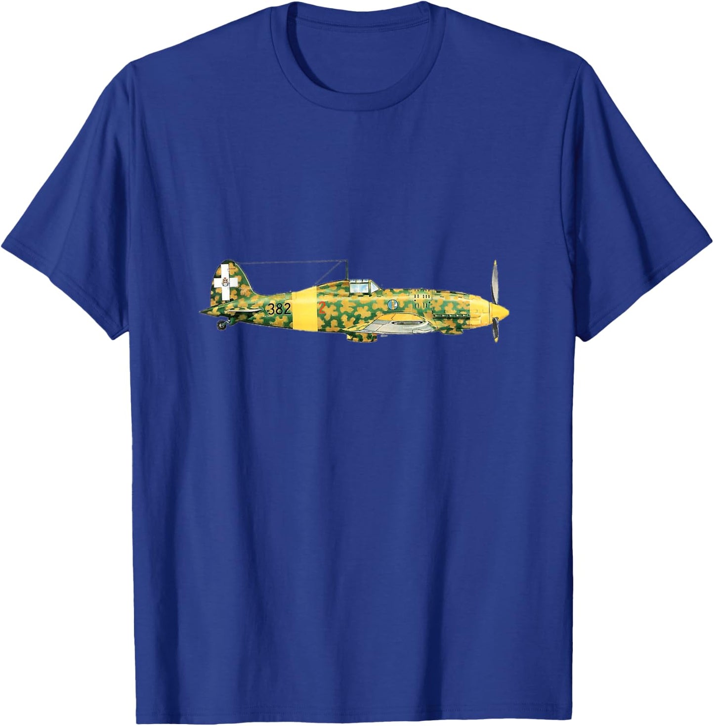 Macchi Mc 202 Folgore Italian Warbird WW2 T-Shirt - T-Shirt | Royal