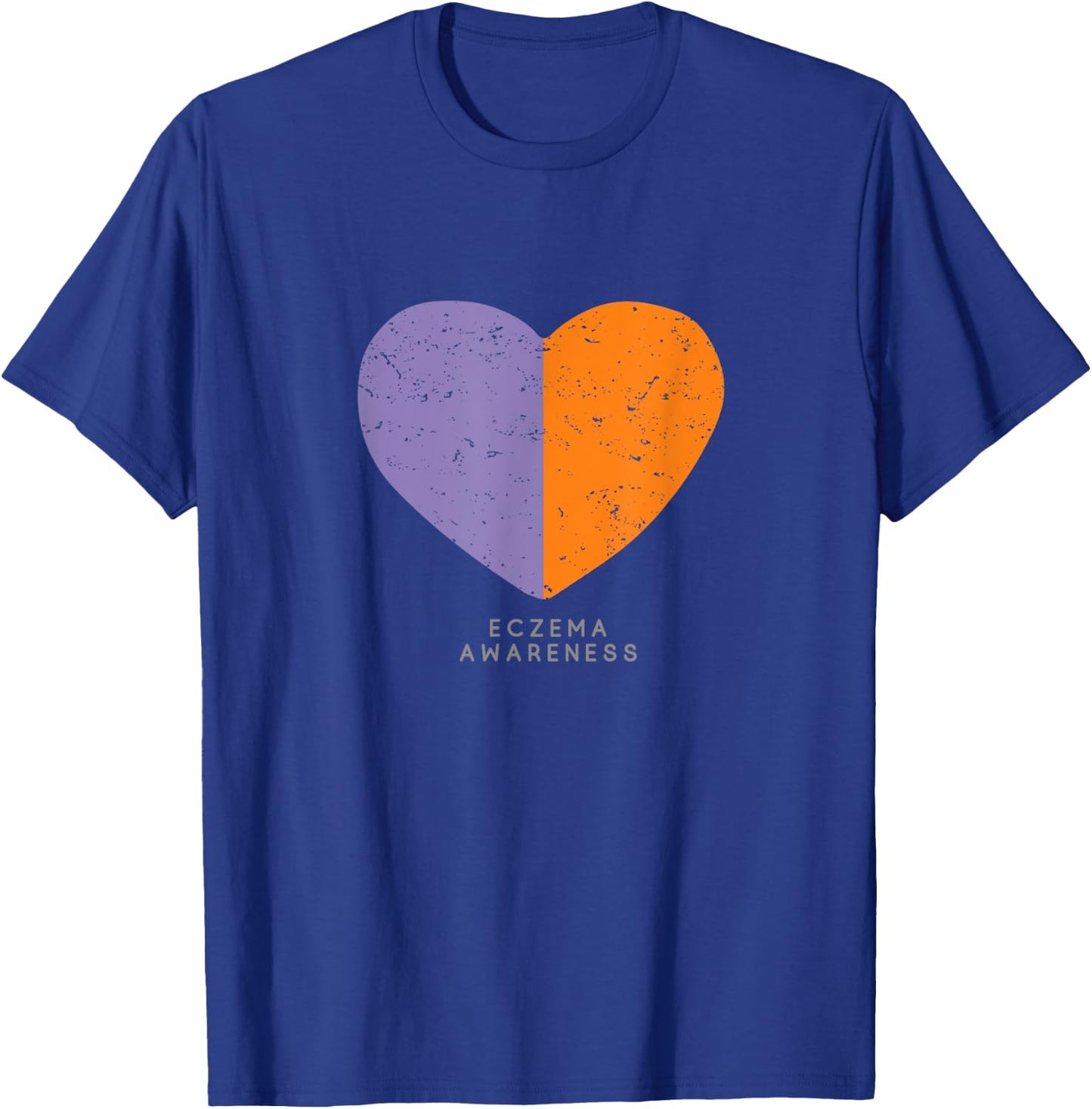 Eczema Awareness Shirt Heart T-Shirt - T-Shirt | Royal