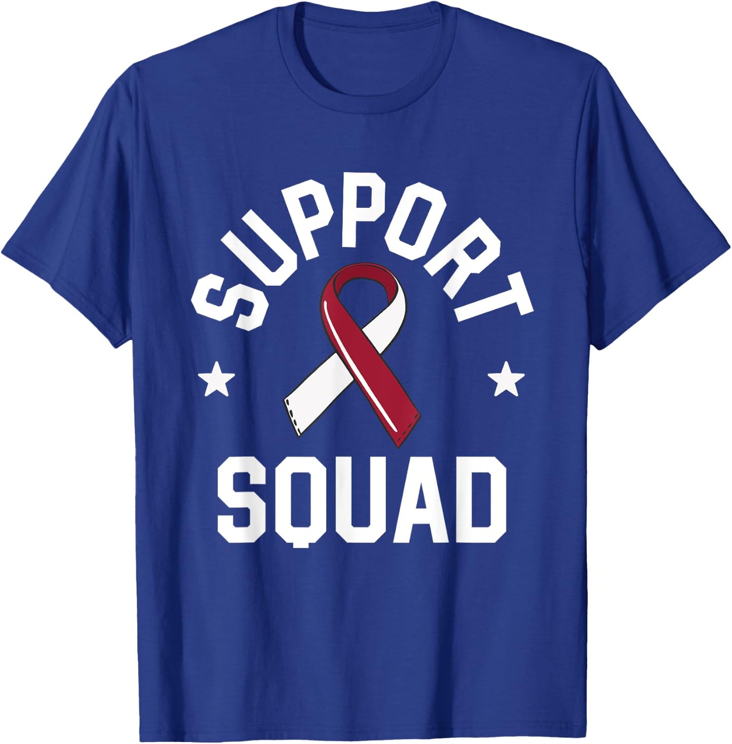 Oral Cancer Support Squad Head And Neck Cancer Awareness T-Shirt - T-Shirt | Royal