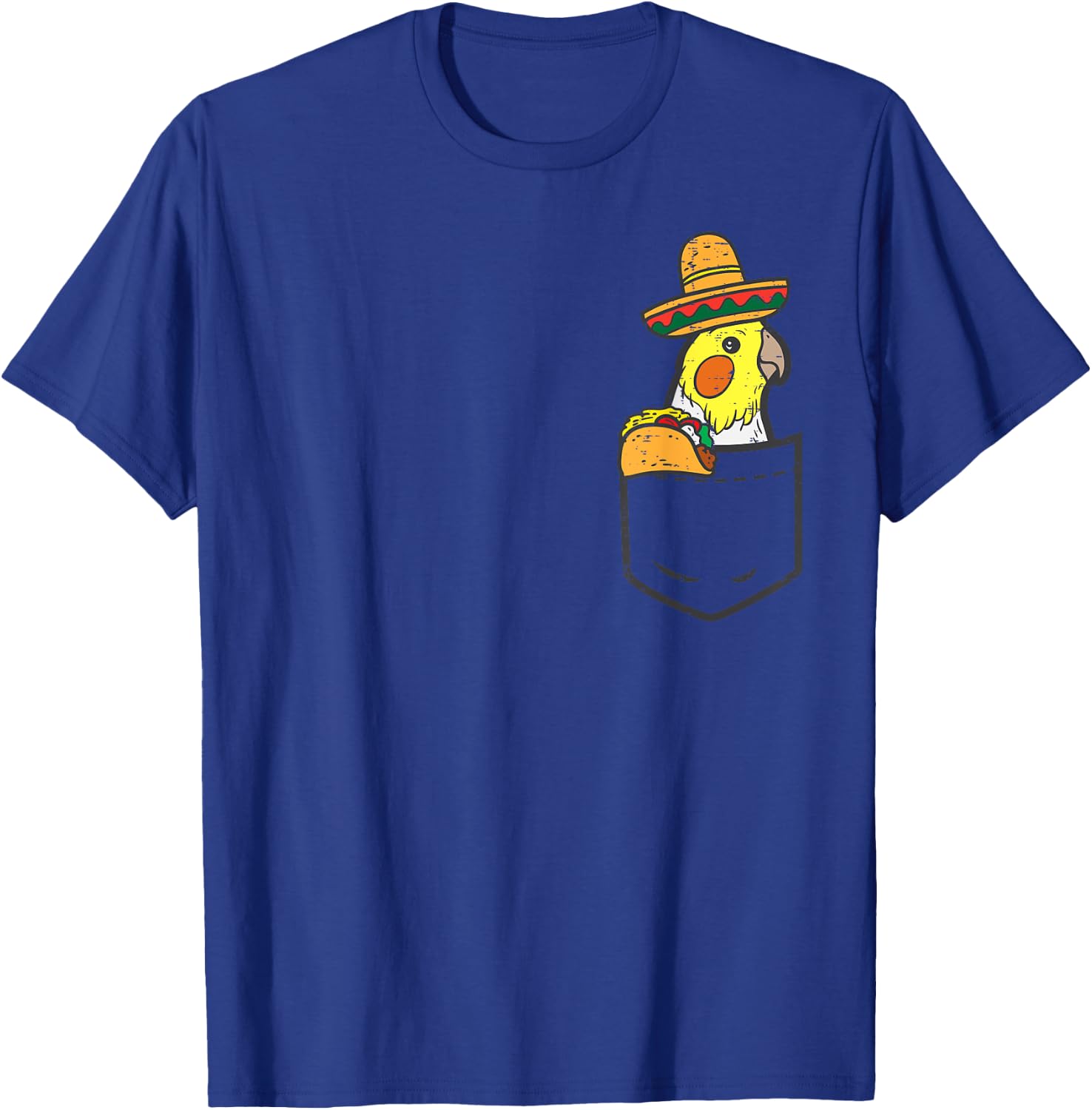 Mexican Cockatiel Bird Pocket Fiesta Cinco De Mayo Kids T-Shirt - T-Shirt | Royal