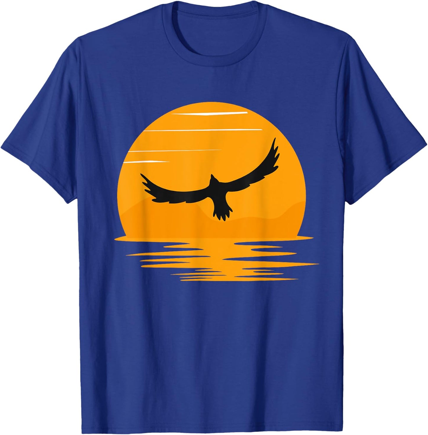 Flying Soaring Bald Eagle Bird Lover Gift Women Kids T-Shirt - T-Shirt | Royal