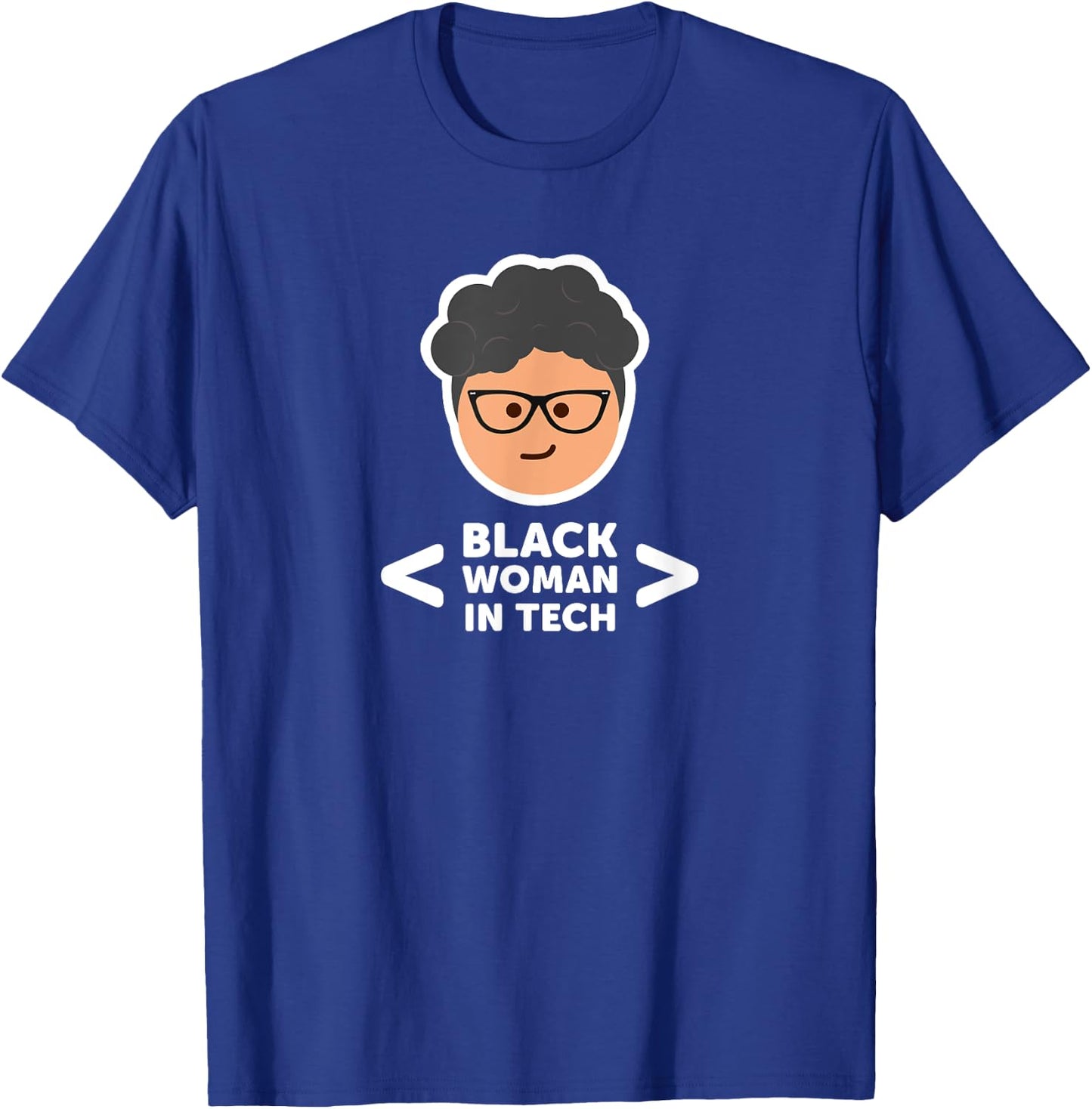 Black Woman In Tech T-Shirt - T-Shirt | Royal