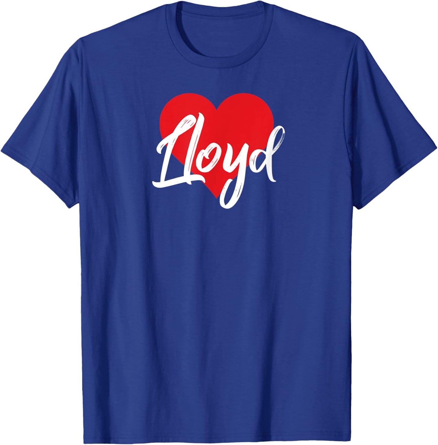 I Love Lloyd First Name I Heart Named T-Shirt - T-Shirt | Royal