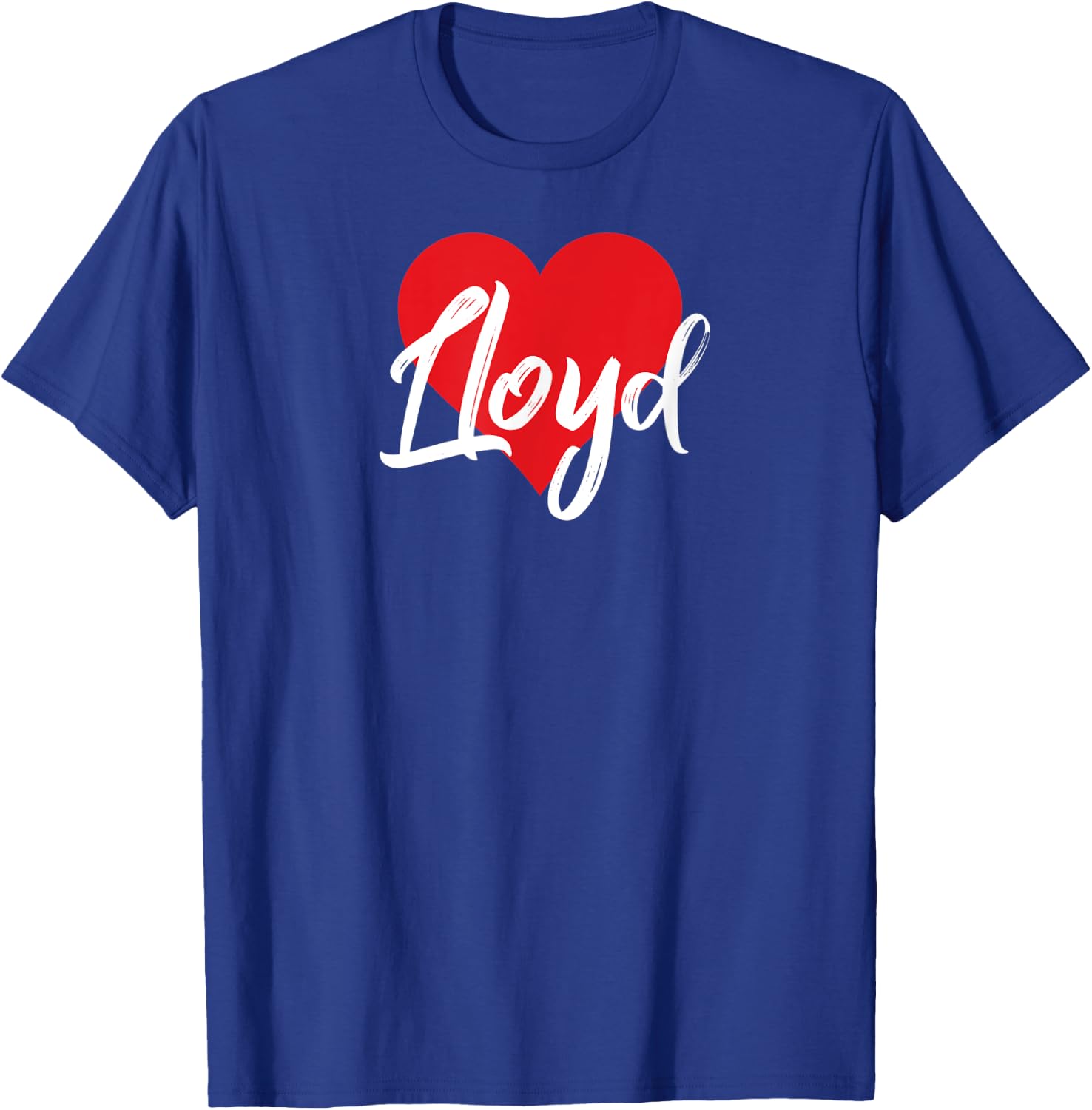 I Love Lloyd First Name I Heart Named T-Shirt - T-Shirt | Royal