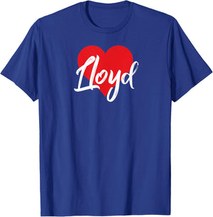 I Love Lloyd First Name I Heart Named T-Shirt - T-Shirt | Royal