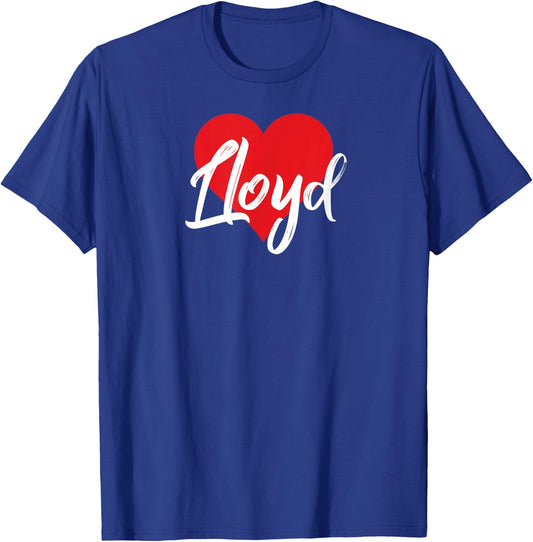 I Love Lloyd First Name I Heart Named T-Shirt - T-Shirt | Royal