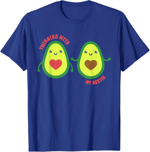 Matching Twin Twinning With My Bestie Avocado T-Shirt - T-Shirt | Royal