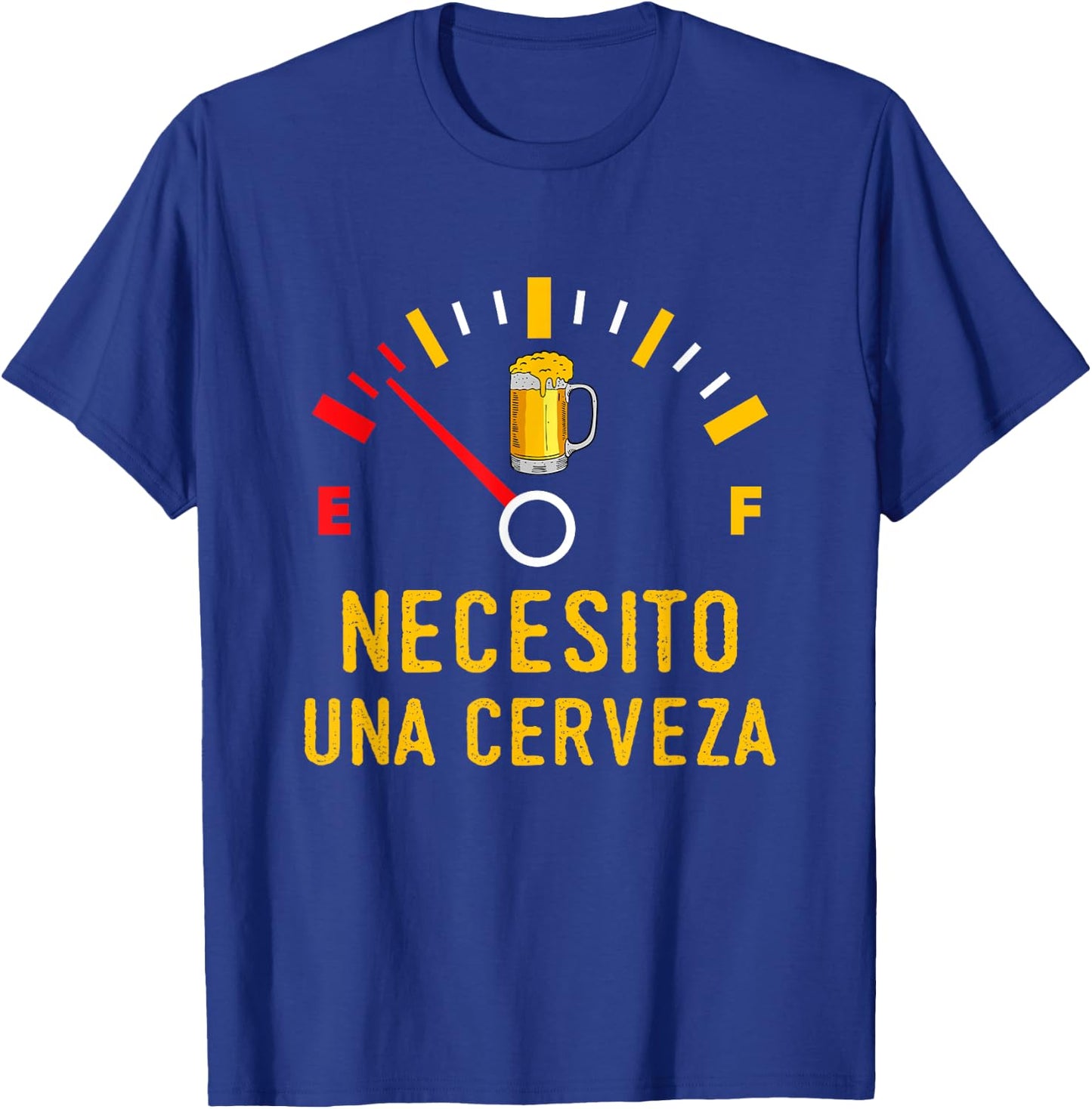 Necesito Una Cerveza Divertido Bebiendo Medidor De Cerveza T-Shirt - T-Shirt | Royal