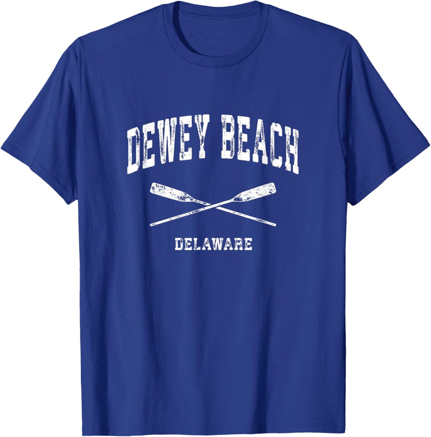 Dewey Beach Delaware Vintage Nautical Crossed Oars Women Kids T-Shirt - T-Shirt | Royal