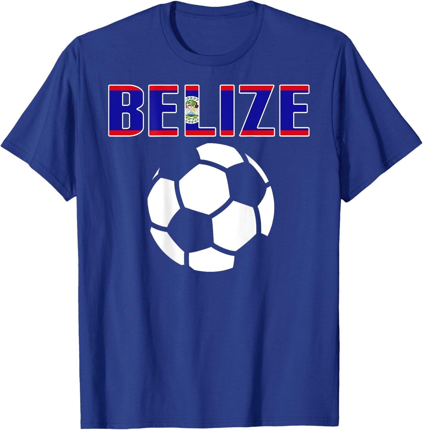 Proud Belize Soccer Lovers Jersey - Belizean Football Fans T-Shirt - T-Shirt | Royal