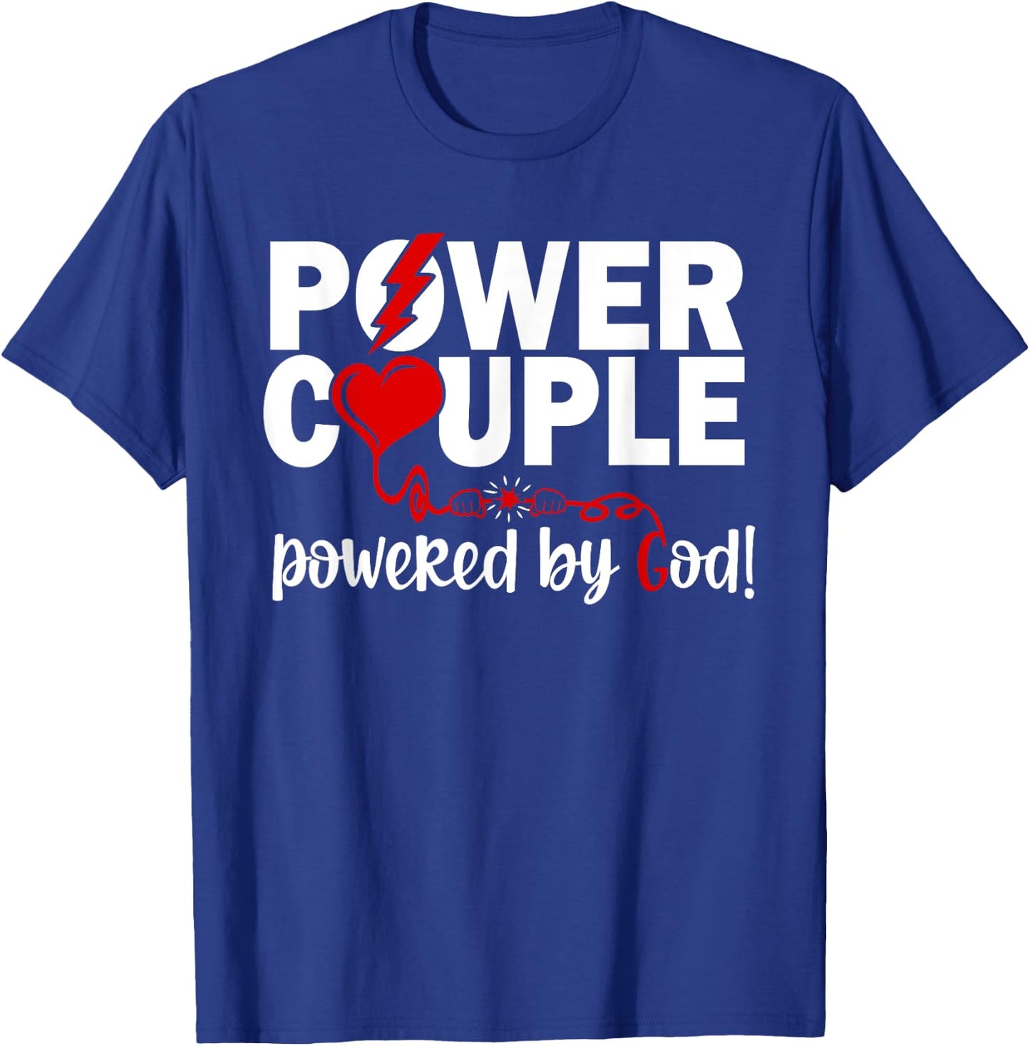 Christian Power Couple Christian Faith T-Shirt - T-Shirt | Royal