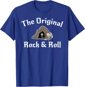 Rock And Roll Funny Easter Tomb Christian Original T-Shirt - T-Shirt | Royal