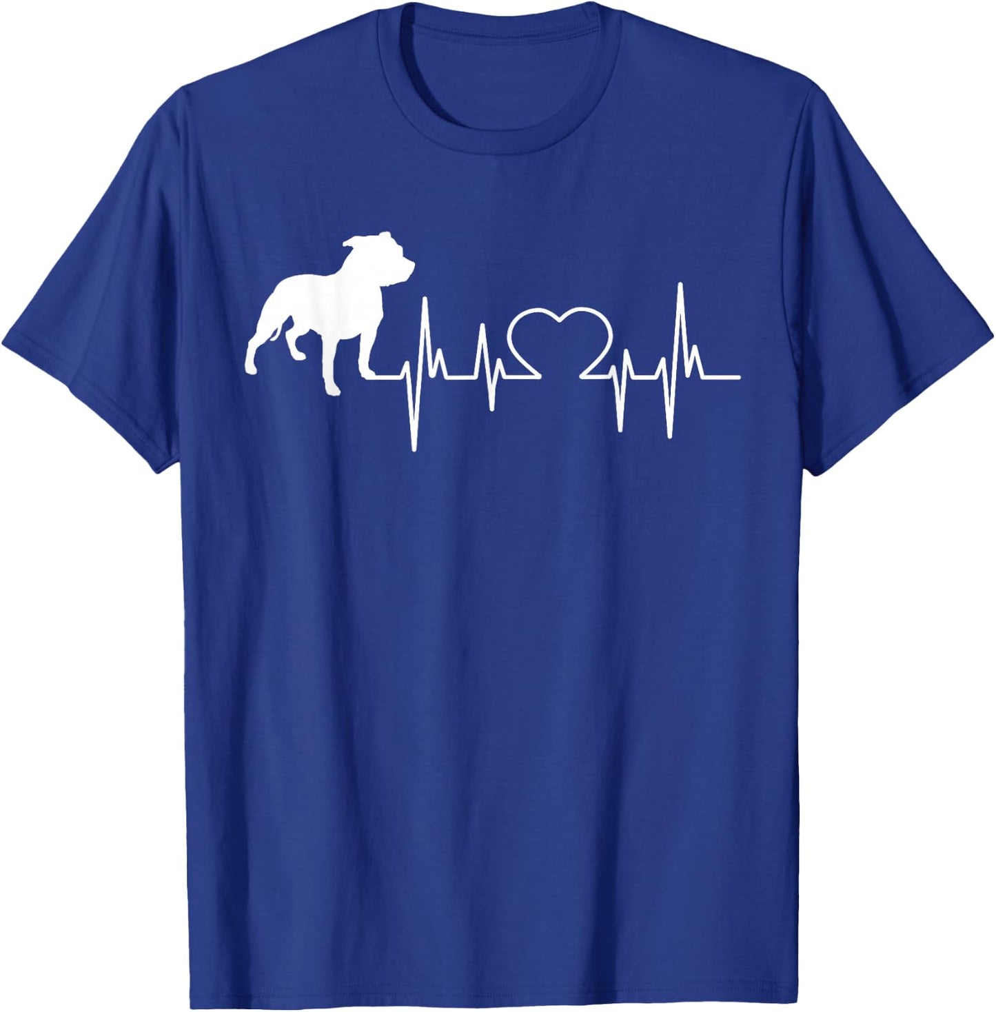 American Pitbull Terrier APBT Heartbeat T-Shirt - T-Shirt | Royal