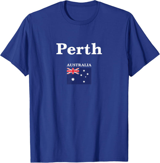 Perth city and the flag of Australia T-Shirt - T-Shirt | Royal