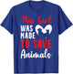 Animal rescuer girl dog rescuer animal rescuer T-Shirt - T-Shirt | Royal