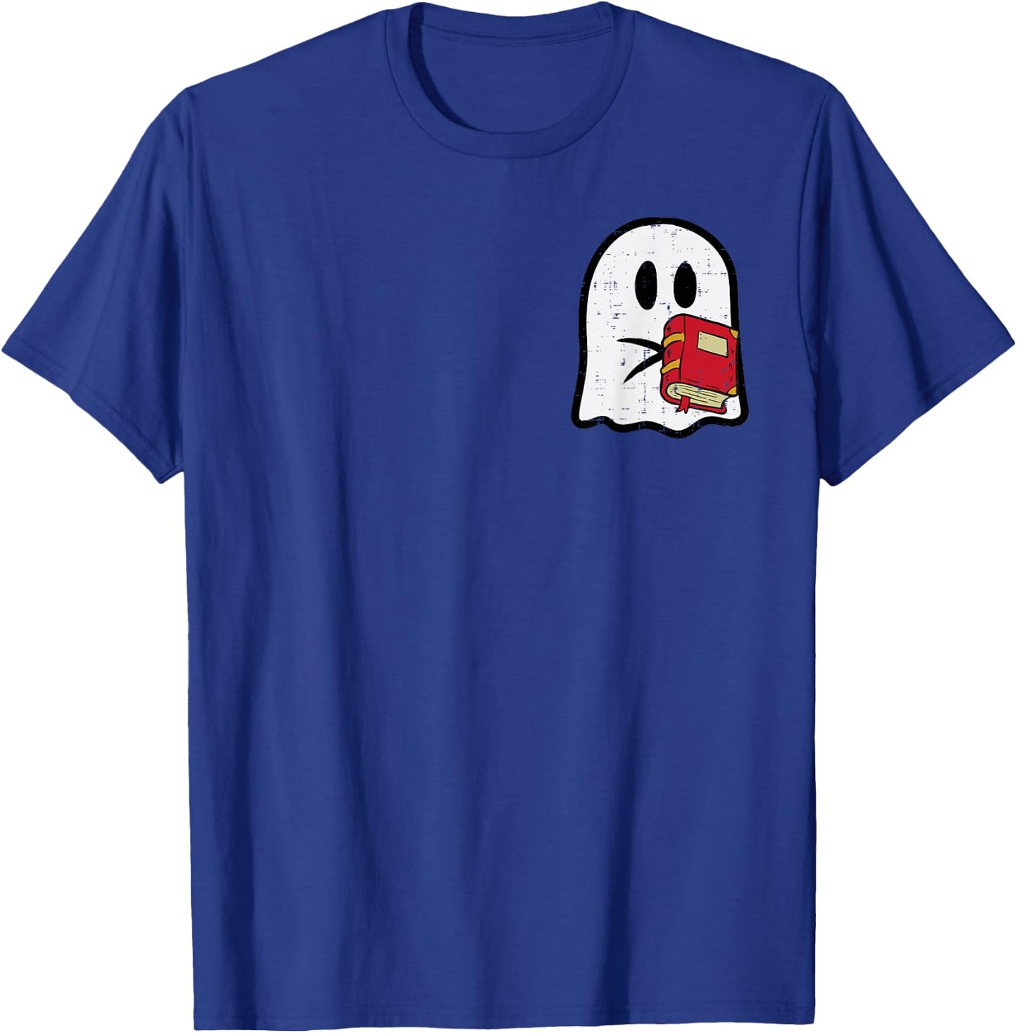 Ghost Read Reading Librarian Book Halloween Men Women Kids T-Shirt - T-Shirt | Royal