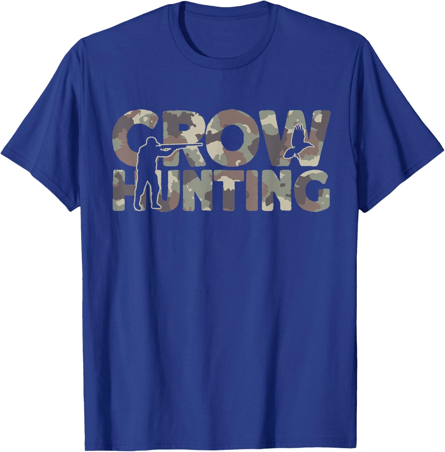 Crow Hunting Camouflage Crow Hunter T-Shirt - T-Shirt | Royal