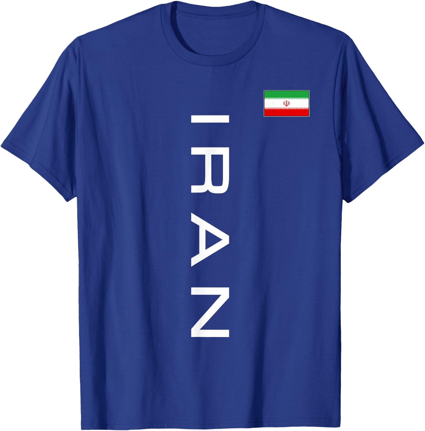 Iran Flag Iranian Athletic Games Sports Jersey Style T-Shirt - T-Shirt | Royal