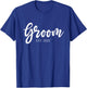 Wedding & Couple Matching Gift Shop & more Black Groom Est. 2025 Groom Gift T-Shirt - T-Shirt | Royal