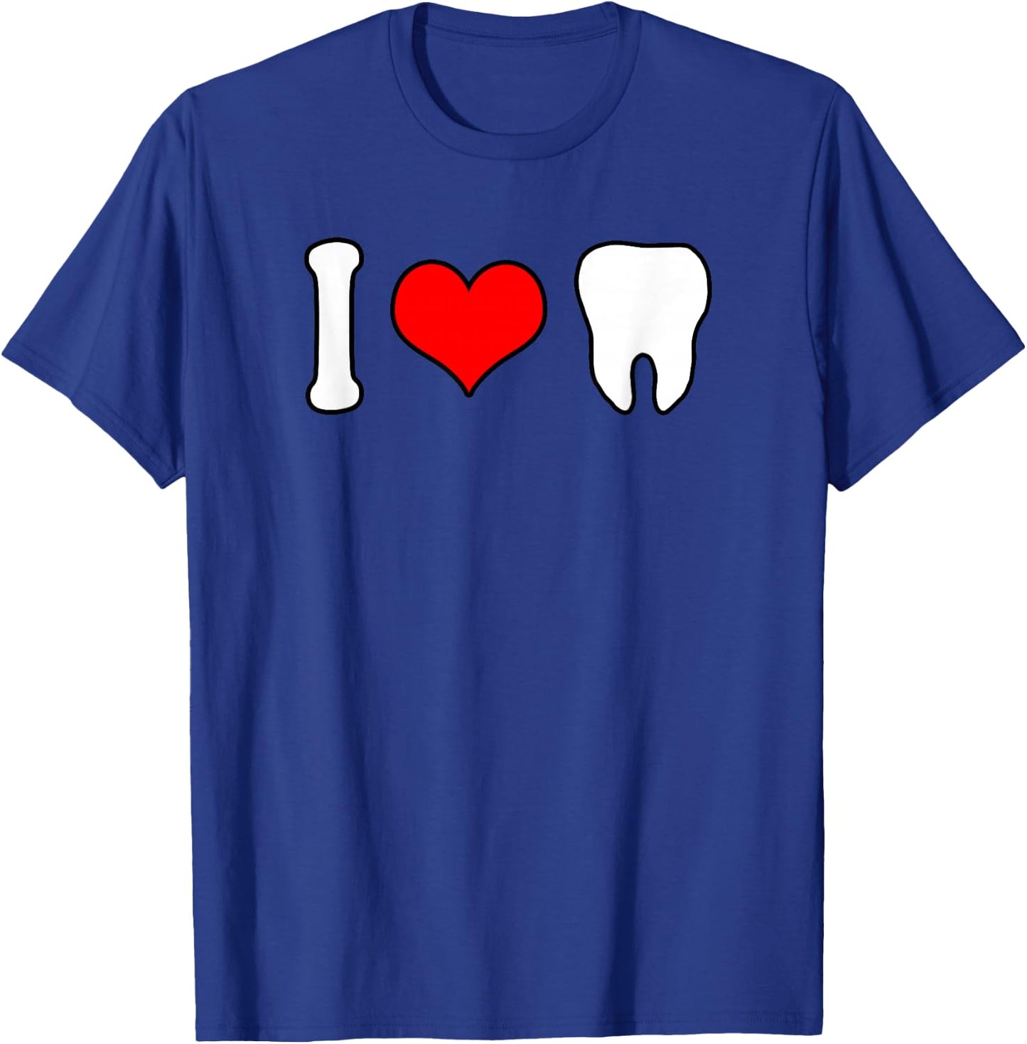 I Love Teeth Dentist Costume T-Shirt - T-Shirt | Royal